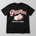 GlucoMax “Sweet as Sugar” Retro Graphic T-Shirt- Black